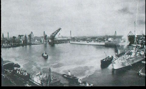 Los Astilleros Kriegsmarine Werft.