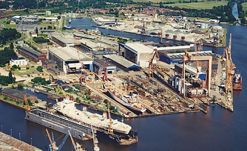 Los Astilleros Nordsee Werk Actualmente (Thyssen Nordseewerke Emden)