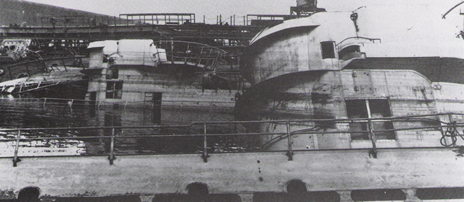 Dos tipos IX sin finalizar al final de la Guerra.