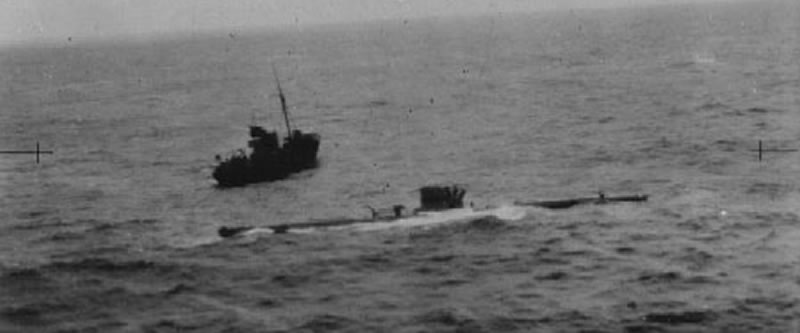 El U570 capturado el 27-08-41 
