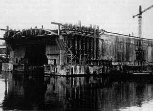 El búnker Konrad en construcción.