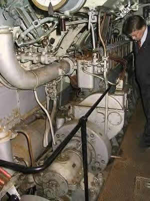 Uno de los Motores Diesel